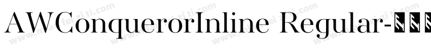 AWConquerorInline Regular字体转换